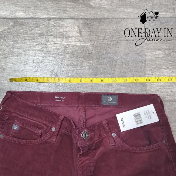 Adriano Goldschmied The Stilt Cigarette Leg Corduroy Pants Size 27 (4) - Picture 3 of 6